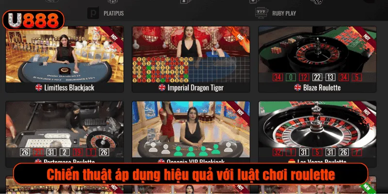 Chiến thuật áp dụng hiệu quả với luật chơi roulette