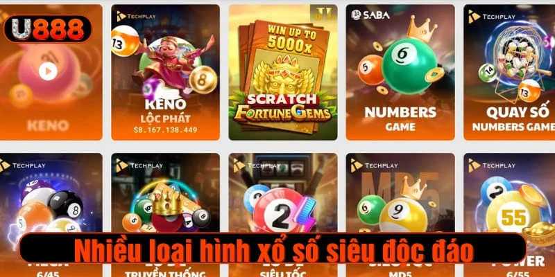 Nhiều loại hình xổ số siêu độc đáo