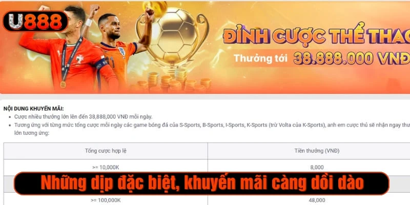 Những dịp đặc biệt, khuyến mãi càng dồi dào