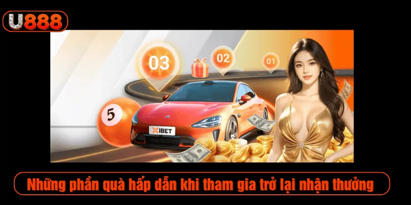 Những phần quà hấp dẫn khi tham gia trở lại nhận thưởng 