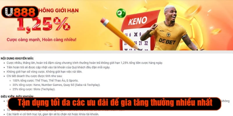 Tận dụng tối đa các ưu đãi để gia tăng thưởng nhiều nhất